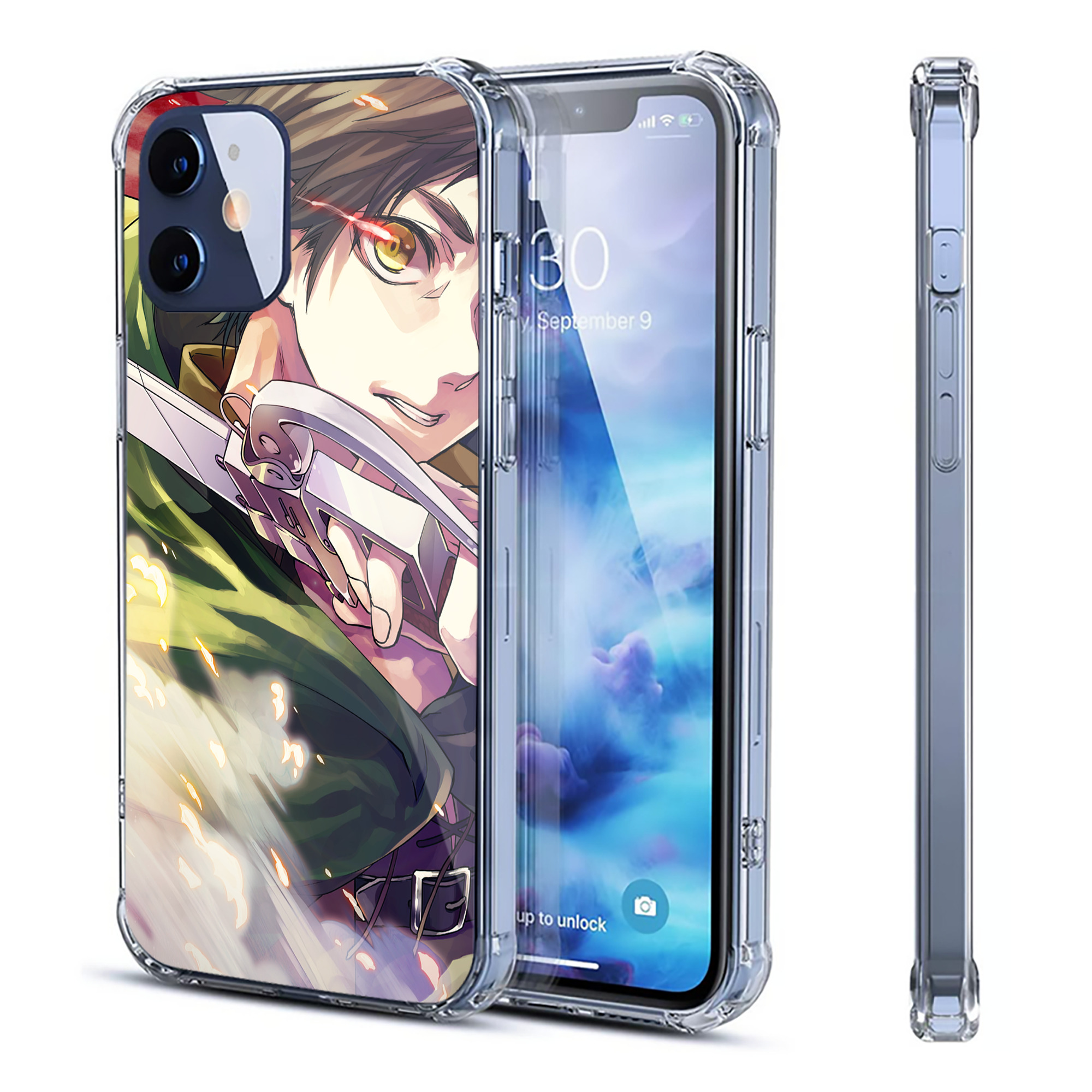 （画像用） 進撃の巨人 Attack on Titan 【iPhone 12シリーズ対応】透明スマホケース（クリアソフトケース）